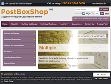 Tablet Screenshot of postboxshop.com